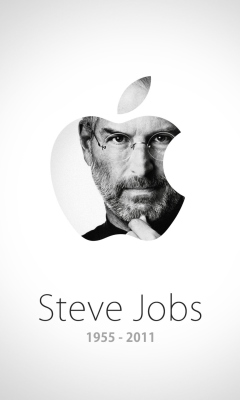 Steve Jobs Apple wallpaper 240x400