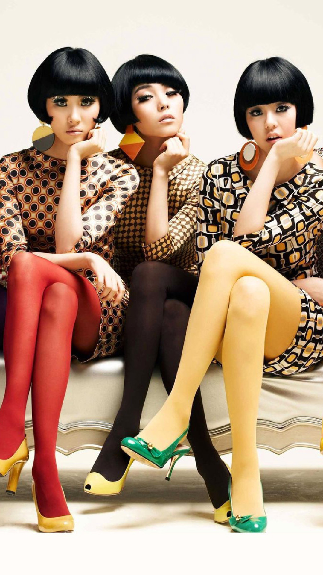 Five Asian Girls wallpaper 1080x1920