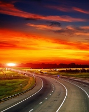 Sunset Highway Hd wallpaper 176x220
