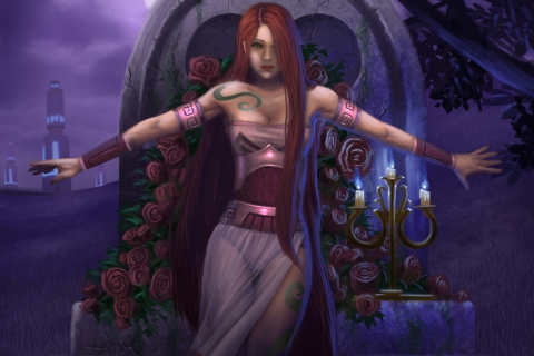 Screenshot №1 pro téma Fantasy Girl 480x320