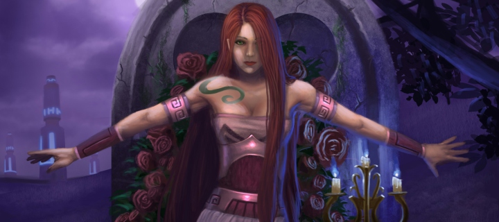 Das Fantasy Girl Wallpaper 720x320
