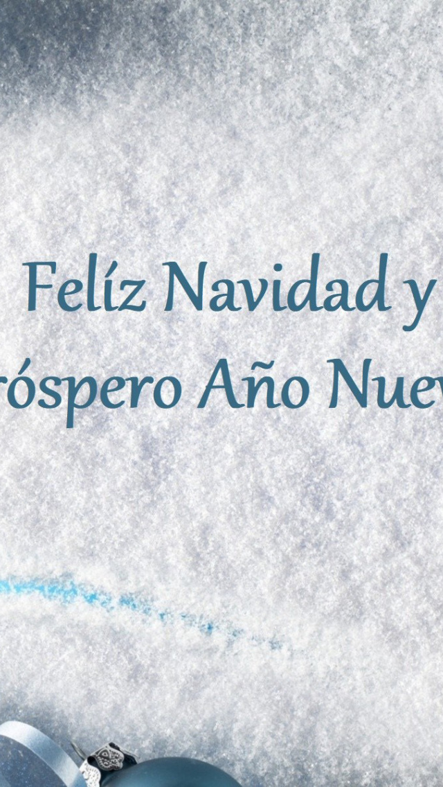 Feliz Navidad y Prospero Ano Nuevo wallpaper 640x1136