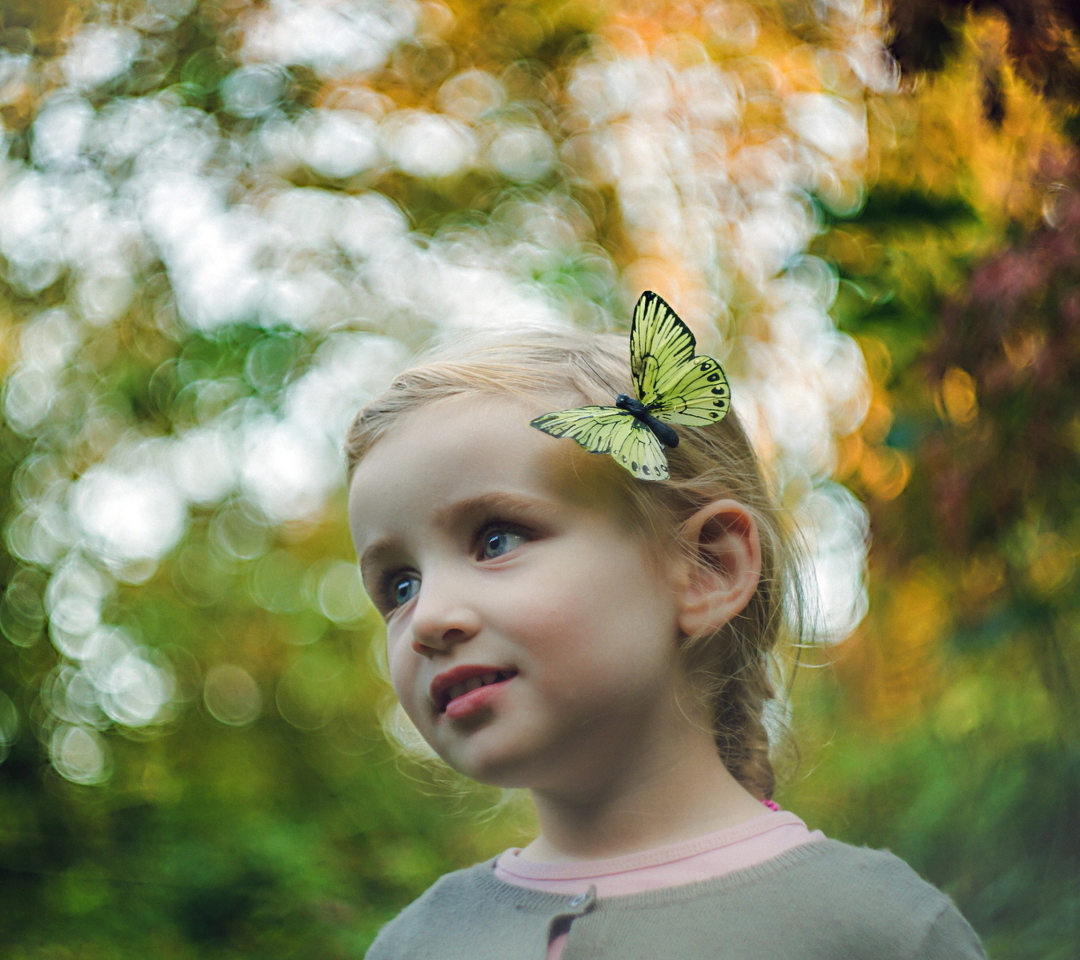 Sfondi Little Butterfly Princess 1080x960