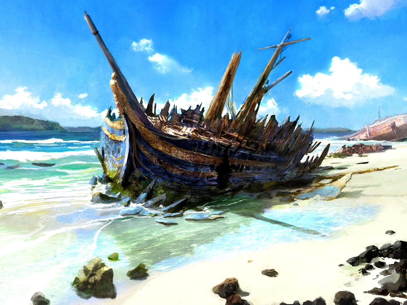 Screenshot №1 pro téma Shipwreck 1400x1050