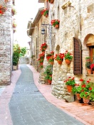 Das Italian Streets on Garda Wallpaper 132x176