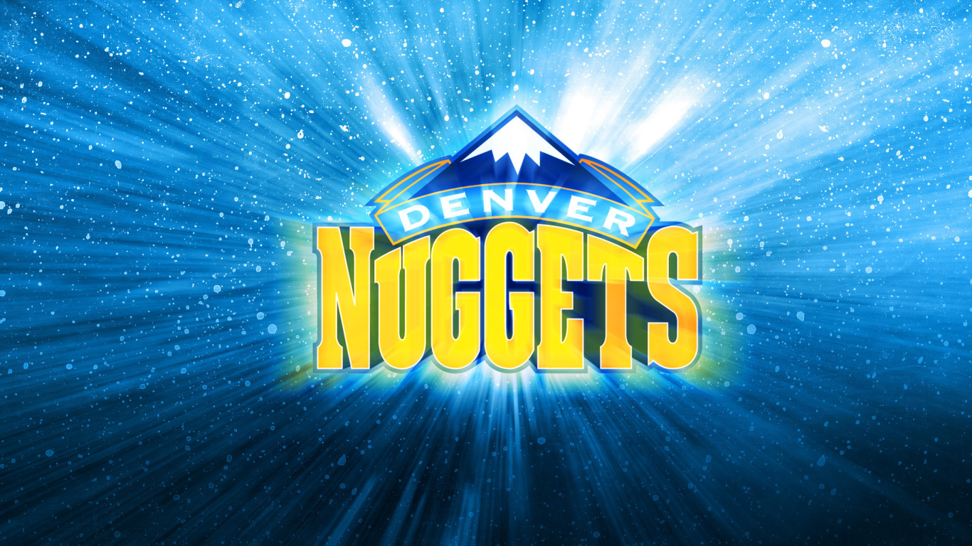 Das Denver Nuggets Logo Wallpaper 1366x768