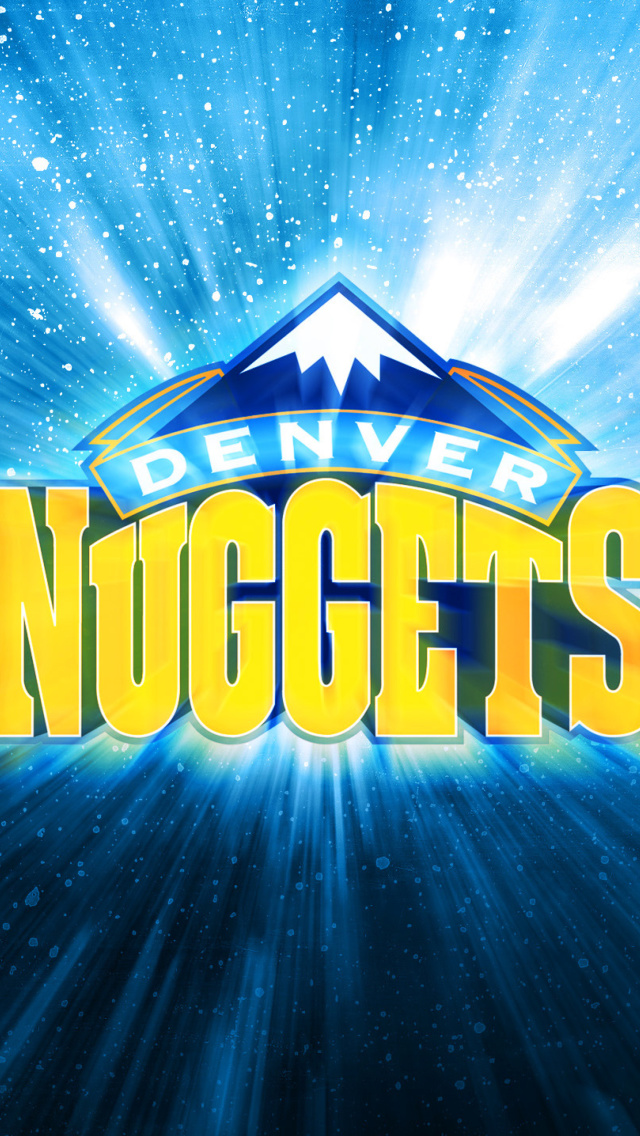 Fondo de pantalla Denver Nuggets Logo 640x1136