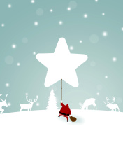 Screenshot №1 pro téma Santa Claus with Reindeer 176x220