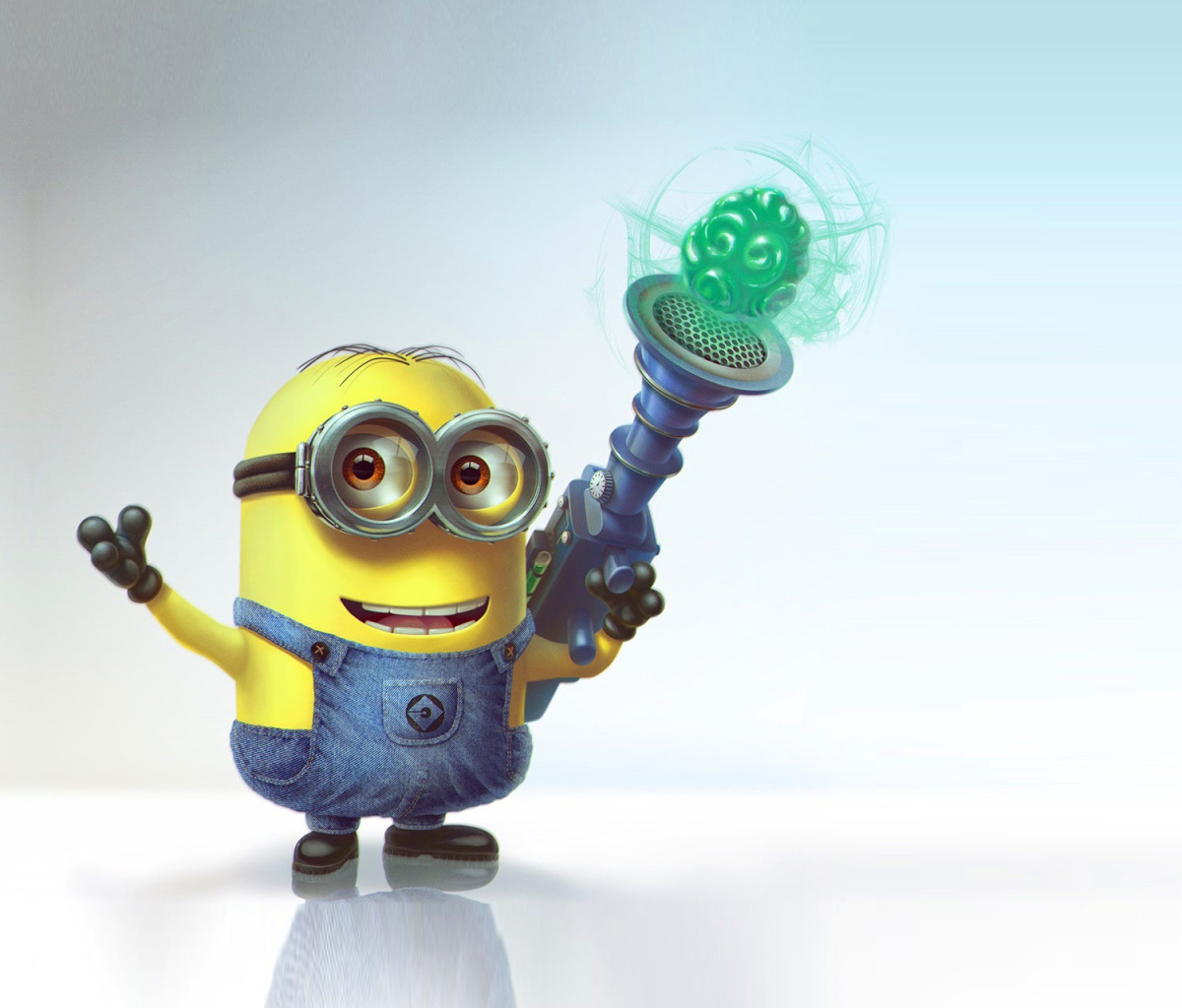 Minion with Laser wallpaper 1200x1024