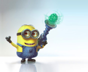 Minion with Laser wallpaper 176x144