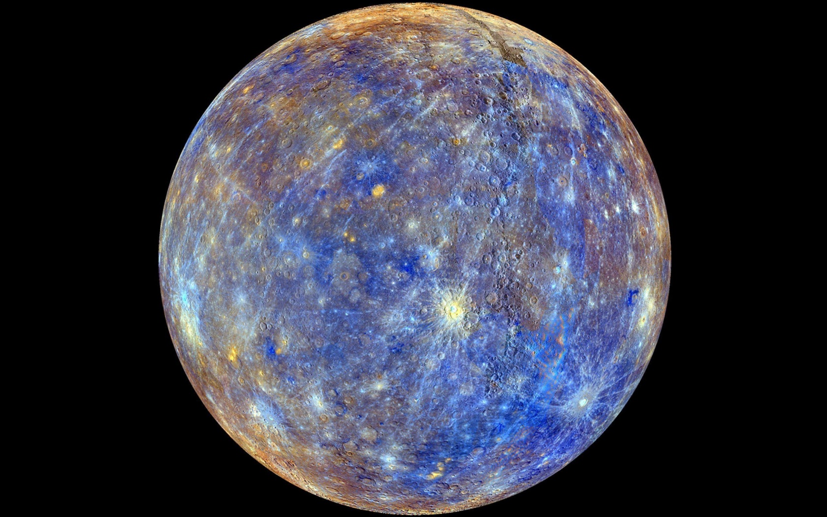 Обои Mercury Planet 1680x1050