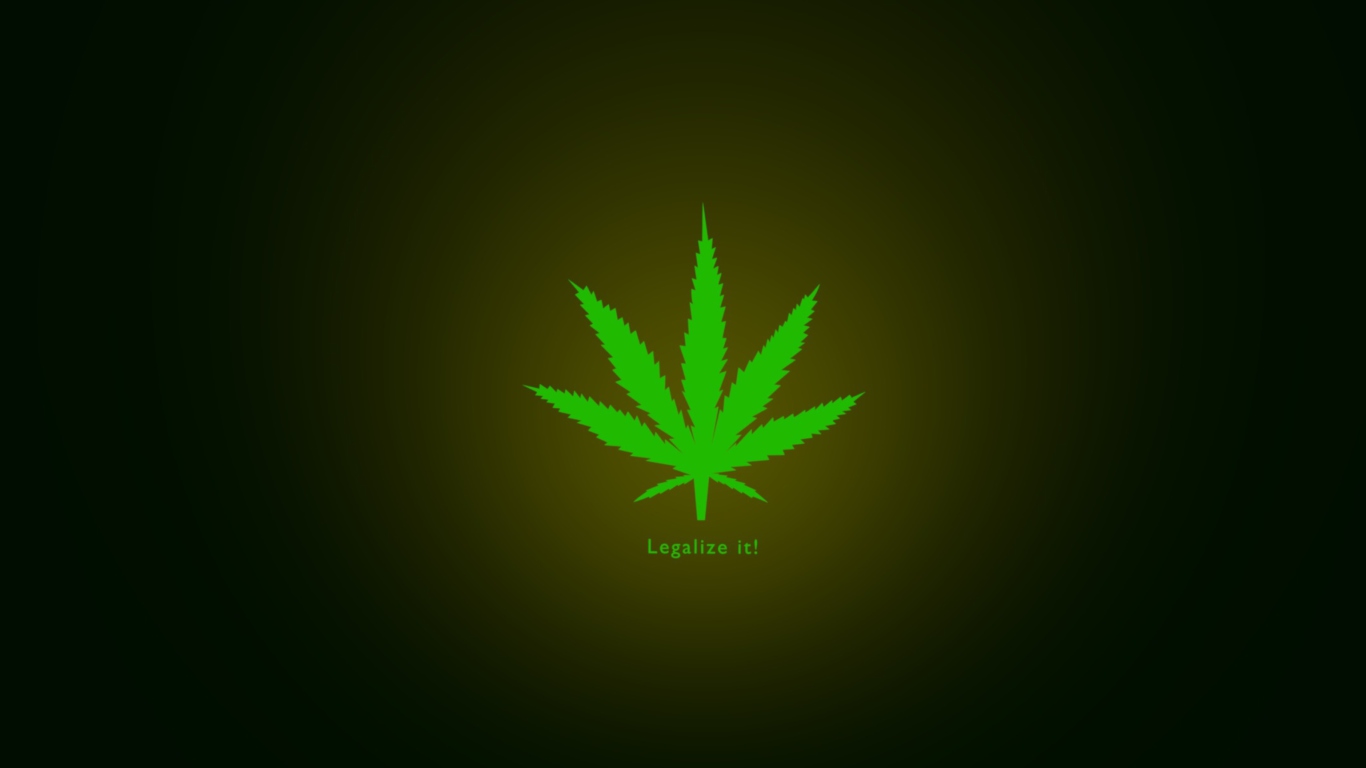 Fondo de pantalla Legalize It 1366x768