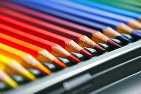 Screenshot №1 pro téma Coloured Pencils 480x320