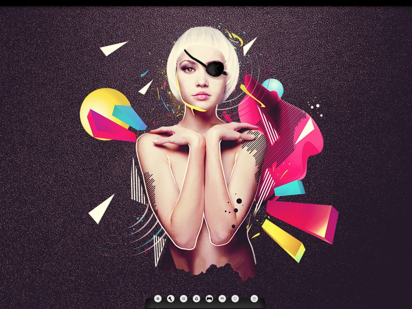 Screenshot №1 pro téma Blonde Girl Artwork 1400x1050