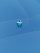 Sfondi Apple Blue Logo 132x176