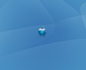 Fondo de pantalla Apple Blue Logo 176x144