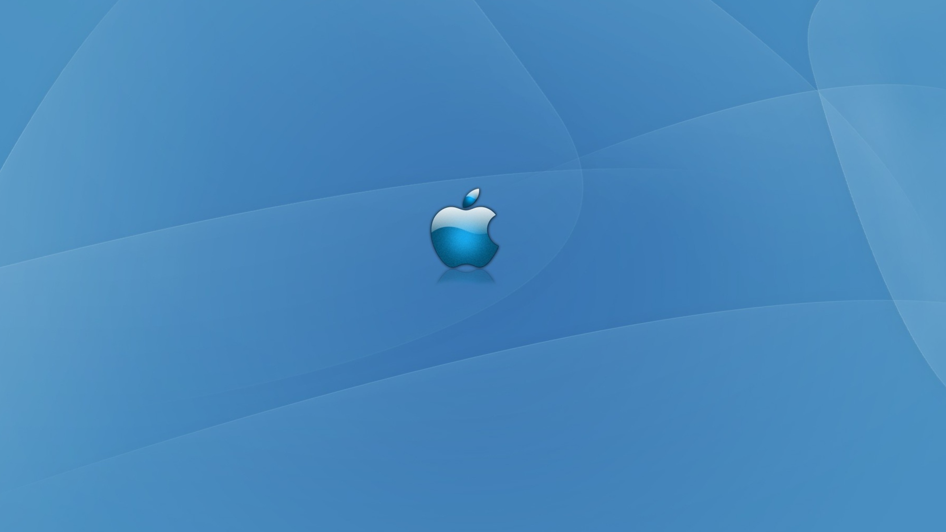 Обои Apple Blue Logo 1920x1080