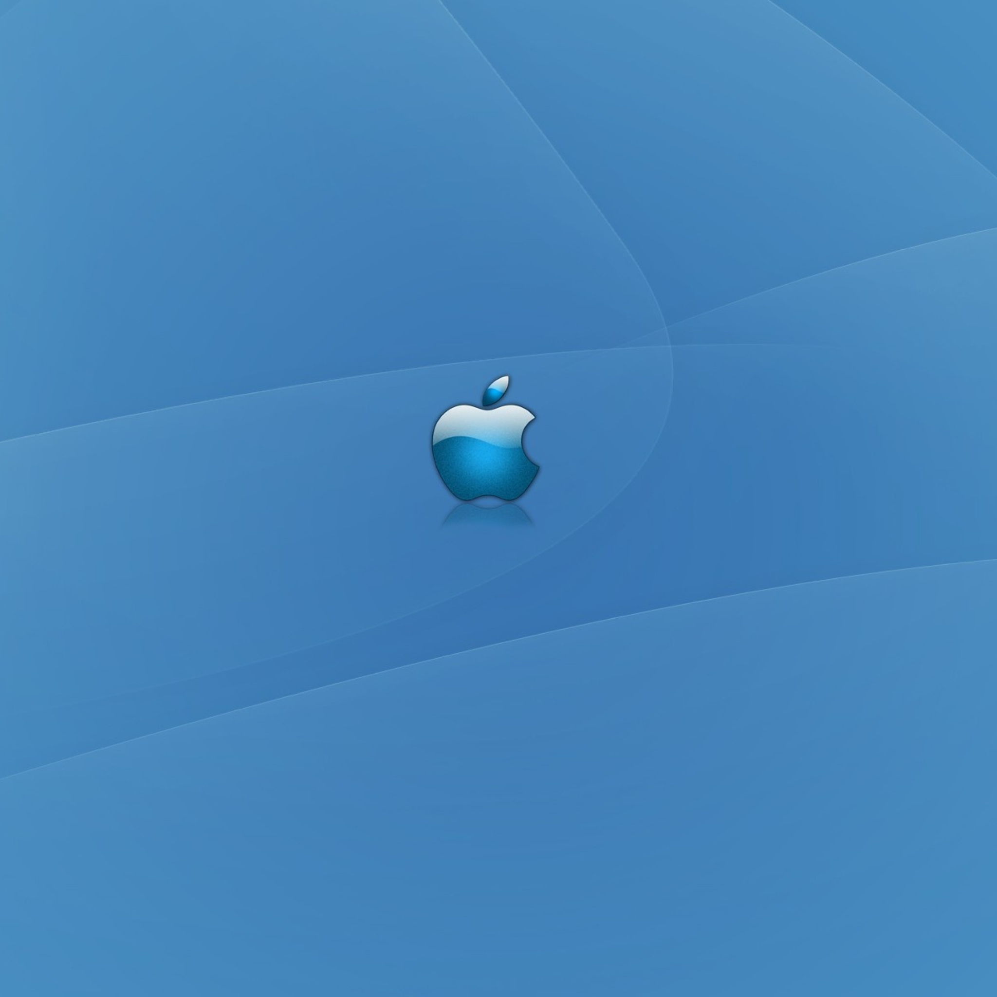 Das Apple Blue Logo Wallpaper 2048x2048