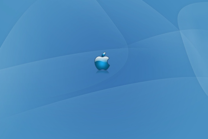 Fondo de pantalla Apple Blue Logo