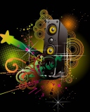 Music Speakers Abstraction wallpaper 128x160