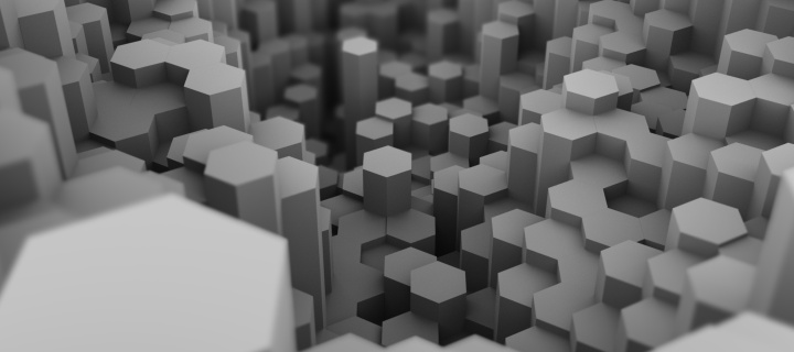 Gray 3d background rendering screenshot #1 720x320