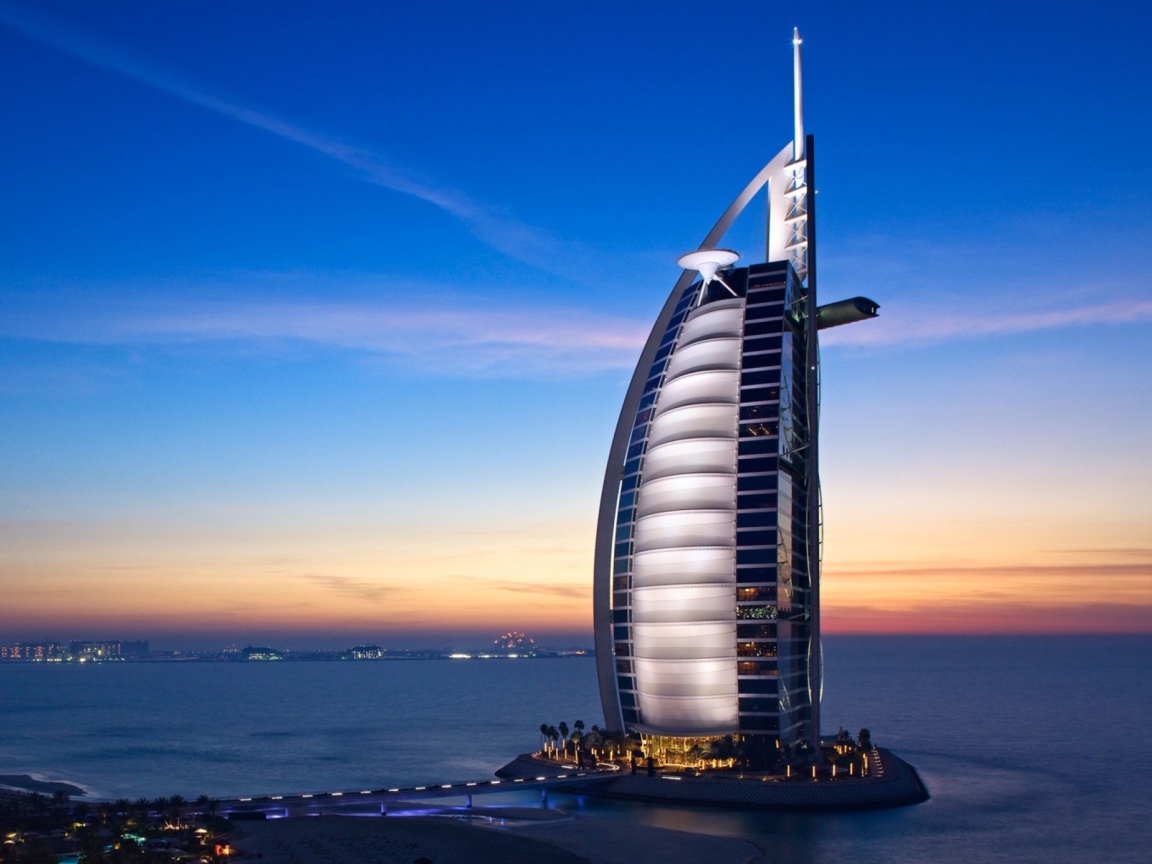 Fondo de pantalla Tower Of Arabs In Dubai 1152x864