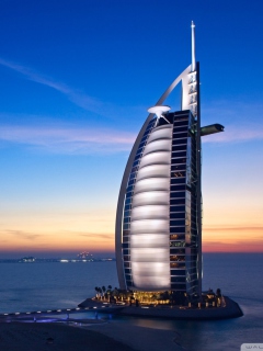 Обои Tower Of Arabs In Dubai 240x320