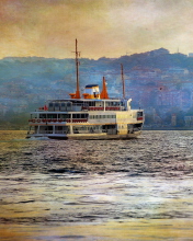 Das Ship In Sea Wallpaper 176x220