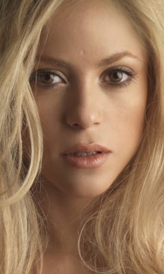 Fondo de pantalla Blonde Shakira 240x400