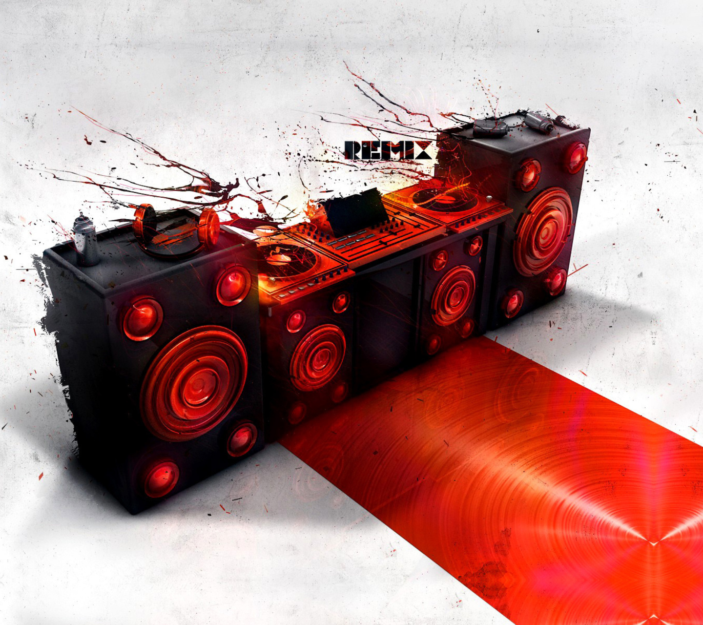 Das Powered DJ Speakers Wallpaper 1440x1280