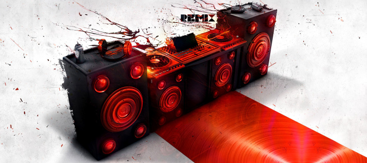 Обои Powered DJ Speakers 720x320