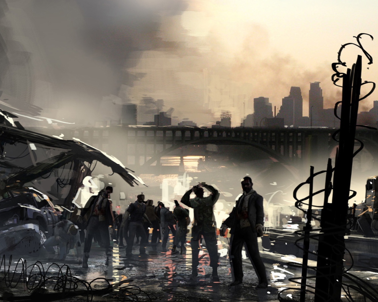 Das Left 4 Dead 2 Zombies Wallpaper 1280x1024