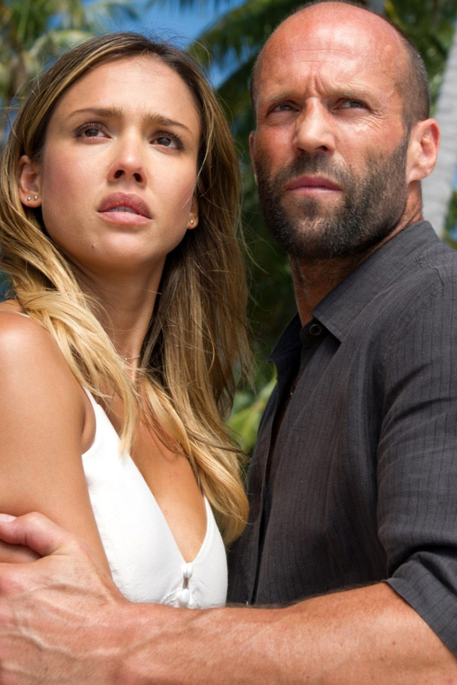 Das Mechanic Resurrection, Jason Statham, Mechanic 2, Jessica Alba Wallpaper 640x960