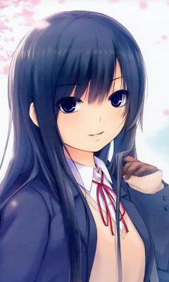 Anime Girl Cherry Blossom screenshot #1 240x400