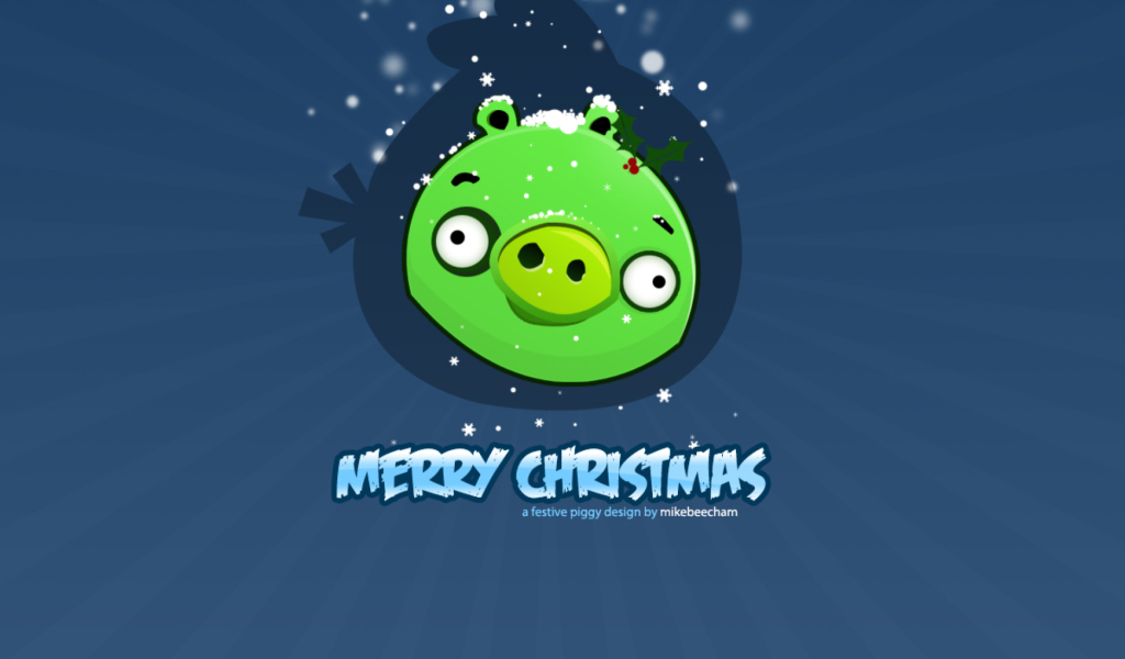 Green Piggi Merry Chirstmas screenshot #1 1024x600