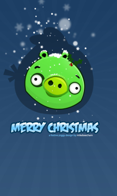 Green Piggi Merry Chirstmas screenshot #1 240x400