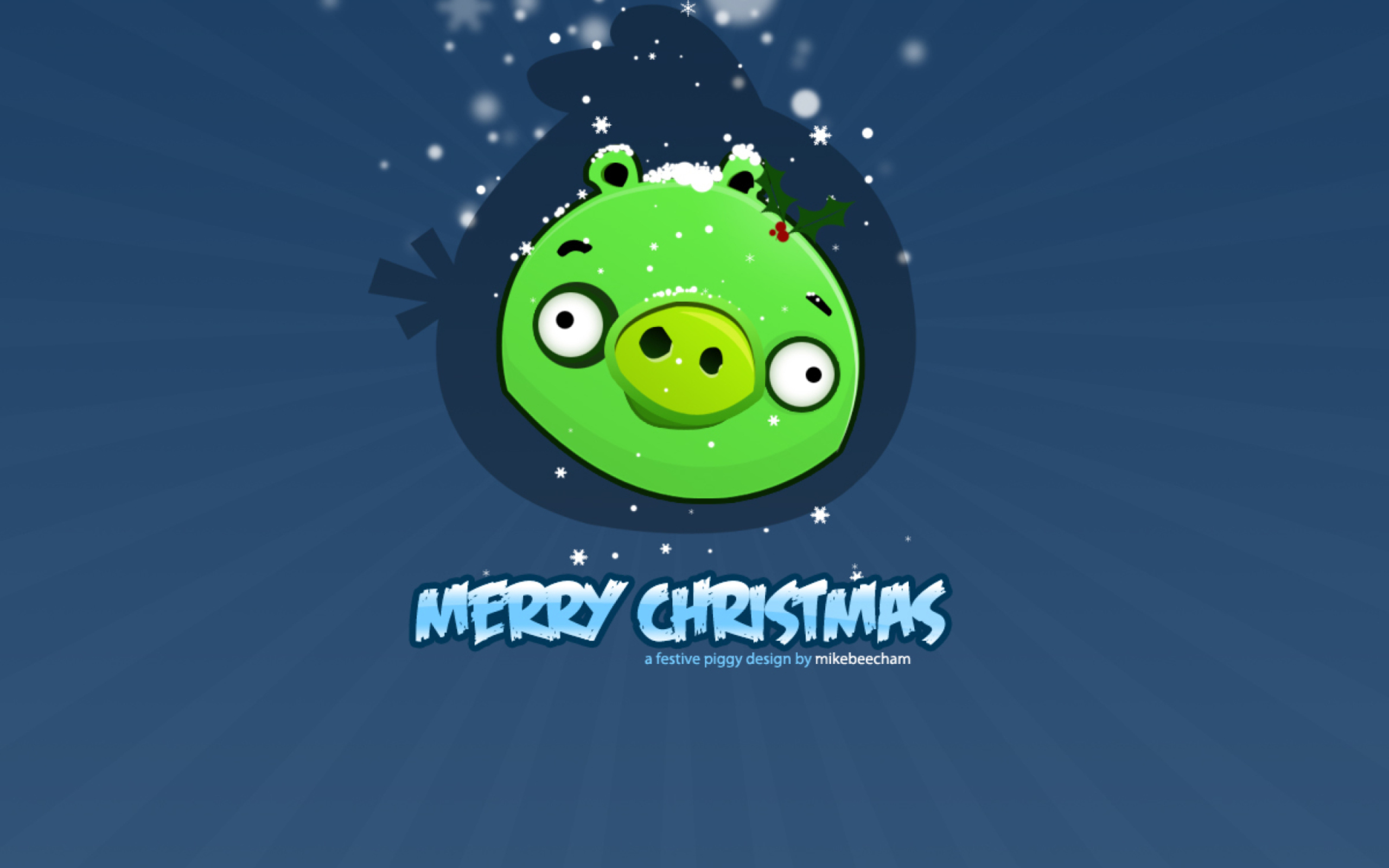 Green Piggi Merry Chirstmas screenshot #1 2560x1600