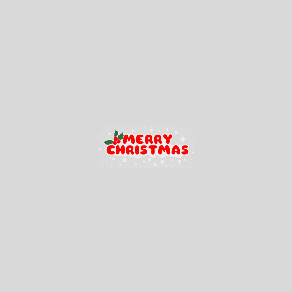 Merry Christmas Greeting wallpaper 1024x1024
