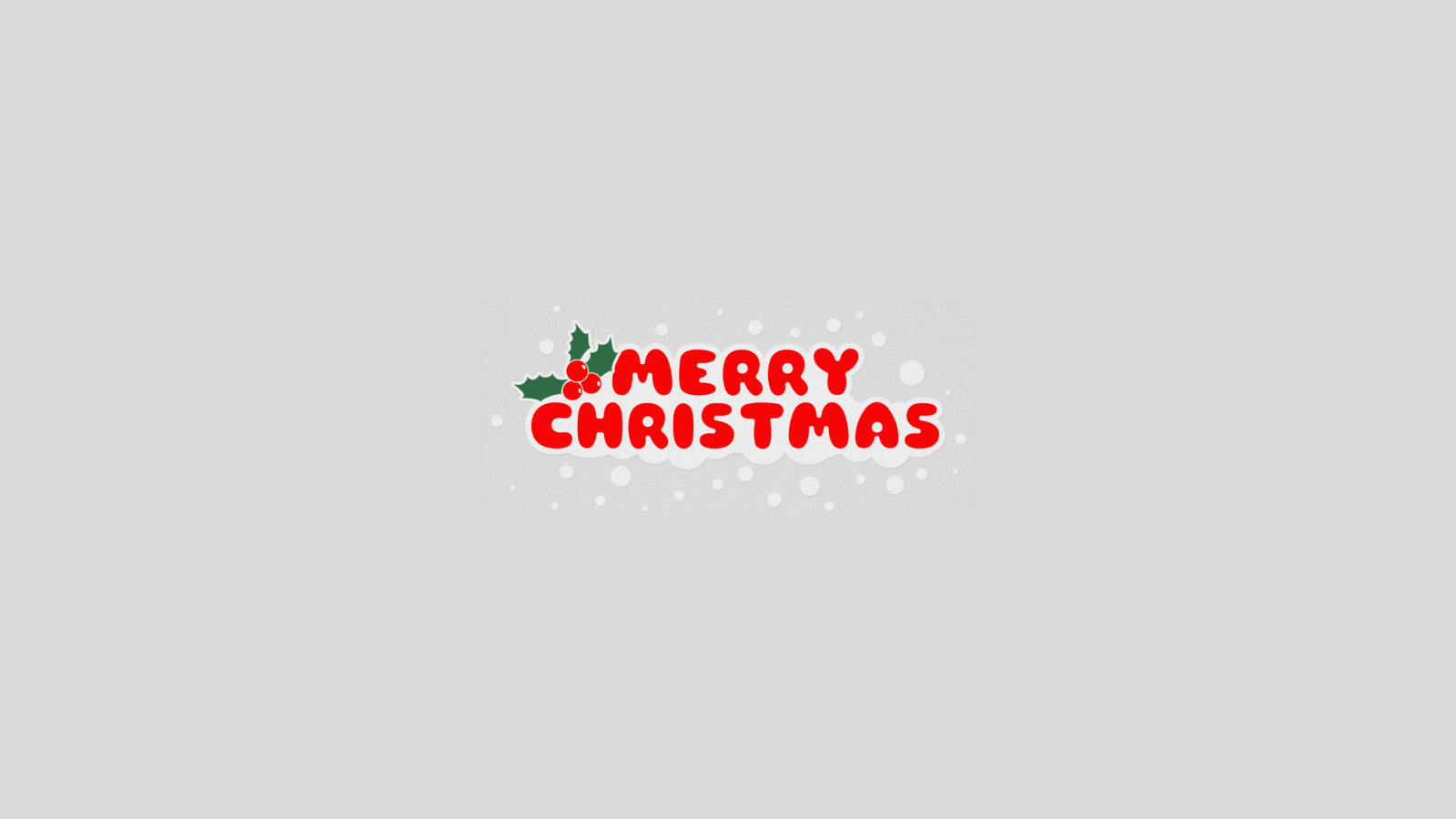 Merry Christmas Greeting wallpaper 1600x900