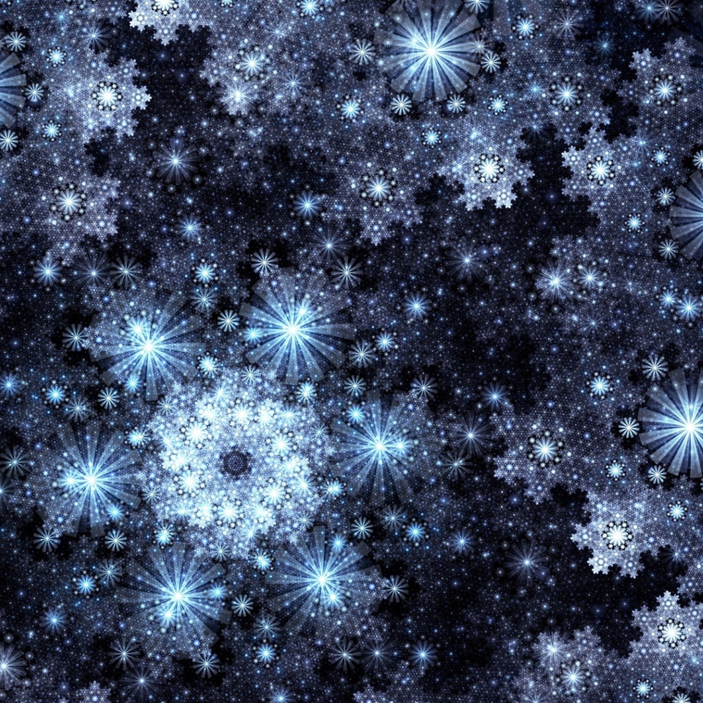 Das Snowflakes Wallpaper 1024x1024