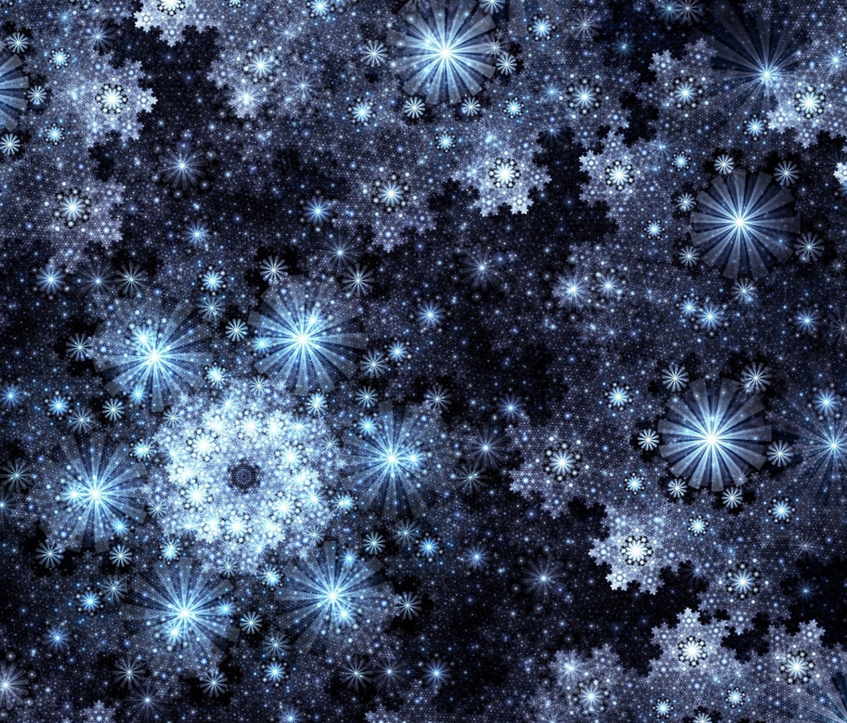Snowflakes wallpaper 1200x1024