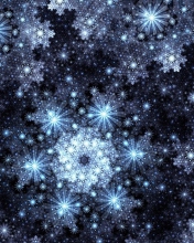 Das Snowflakes Wallpaper 176x220