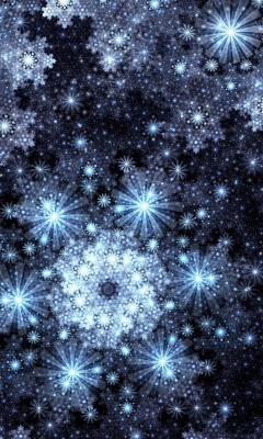 Das Snowflakes Wallpaper 240x400