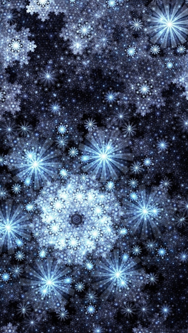 Das Snowflakes Wallpaper 640x1136