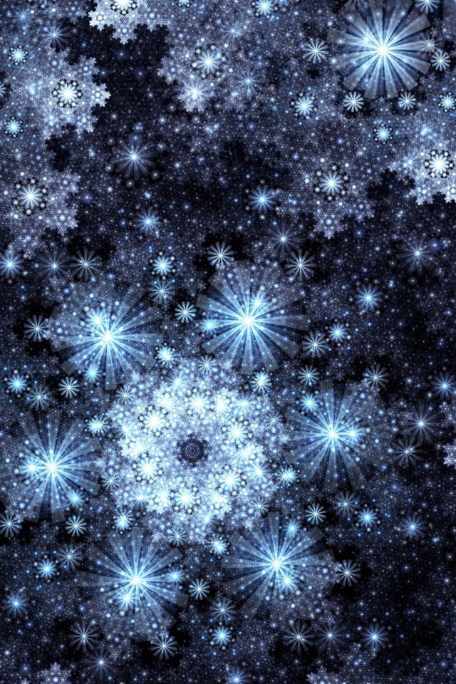 Snowflakes wallpaper 640x960