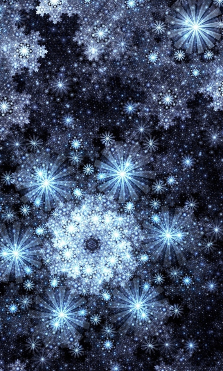 Das Snowflakes Wallpaper 768x1280