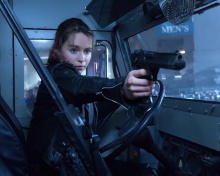 Das Sarah Connor in Terminator 2 Judgment Day Wallpaper 220x176
