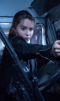 Fondo de pantalla Sarah Connor in Terminator 2 Judgment Day 240x400
