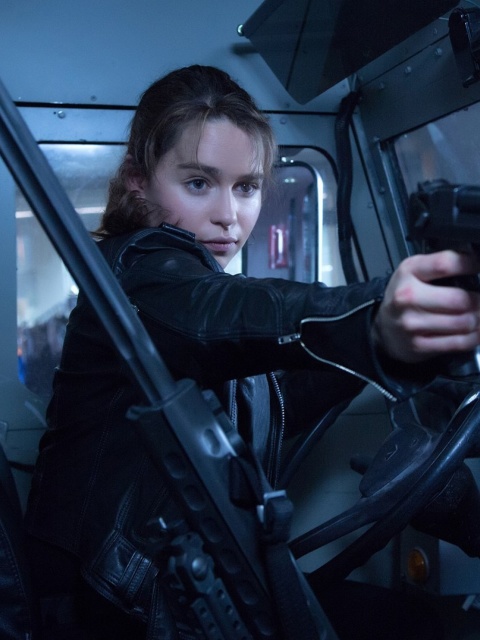 Das Sarah Connor in Terminator 2 Judgment Day Wallpaper 480x640