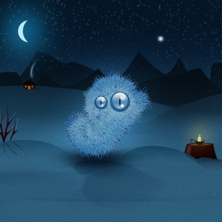 Furry Monster - Obrázkek zdarma pro iPad 3
